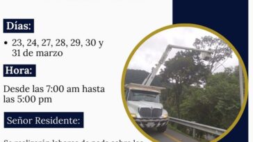 Habrá mantenimiento sobre la vía Bogotá-Villavicencio en los siguientes horarios y fechas