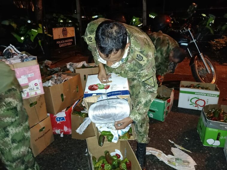 Incautado gigantesco alijo de marihuana camuflado en cargamento de pimentones.