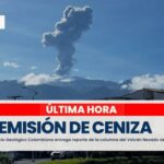 «La columna de hoy en el volcán Nevado del Ruiz ha sido la más alta de los días recientes» Servicio Geológico