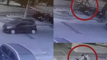 Ladrón se bajó de un carro, cometió el atraco y huyó en moto como parrillero, en Barranquilla