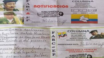 Investigan veracidad de panfletos que circulan en Algeciras, Huila