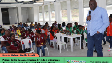 Primer taller de capacitación dirigido a miembros de Juntas de Acción Comunal del Municipio de Medio Baudó.