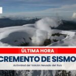 Reportan incremento de la sismicidad en el Volcán Nevado del Ruiz que no se tenía desde el 2010