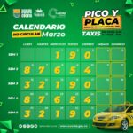 Restablecen pico y placa para taxis en Cúcuta luego de peticiones del gremio