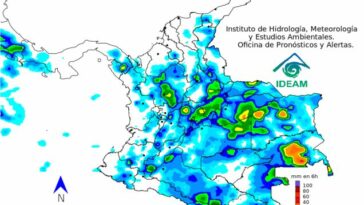 Seguirá lloviendo en el Huila, y los volúmenes de precipitaciones podrían estar hasta en un 30% por encima del promedio normal .