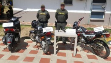 Tras persecución policial fueron recuperadas tres motocicletas