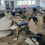 Tres salones fueron inhabilitados en escuela de Medellín tras caída del techo