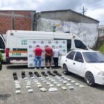 Tres sujetos capturados con 35.000 gramos de marihuana y la incautación de un vehículo en la vía Armenia – Ibagué