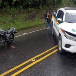 Accidente de una patrulla en la vía Medellín Bogotá