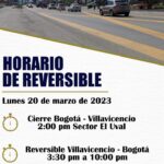 Via Bogotá-Villavicencio: conozca el horario del plan retorno para este lunes festivo