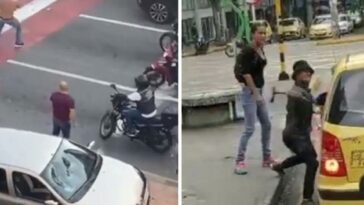 Video: limpiavidrios en Bucaramanga sin 'freno'; otro agredió a taxista
