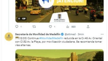 Hay movilidad reducida en el centro de Medellin por movilizacion ciudadana
