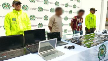 ¡Qué bellezas! Capturaron dos sujetos con estupefacientes, celulares y computadores robados en Ibagué