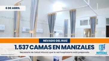 1.537 camas tiene habilitadas Manizales en caso tal de una emergencia por el Ruiz