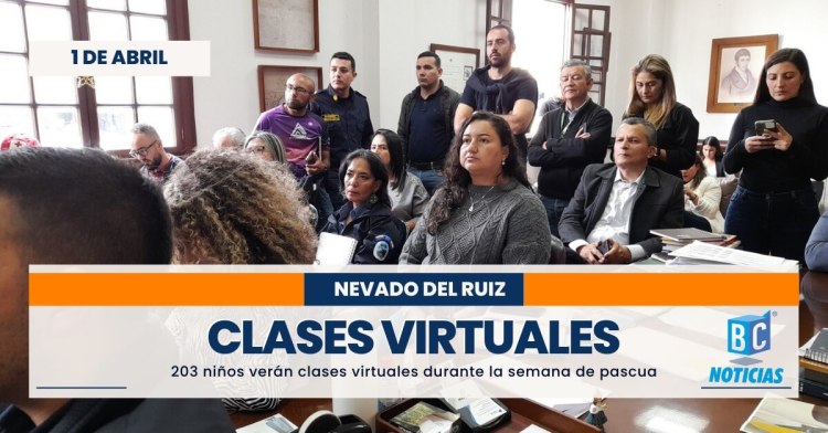 203 niños de 14 instituciones educativas de la zona de influencia del Ruiz tendrán clases virtuales