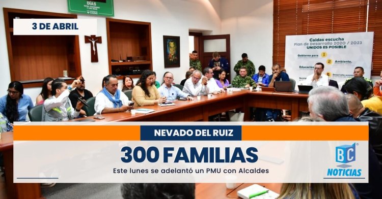 300 familias de Caldas podrían quedar damnificadas por una erupción del Volcán