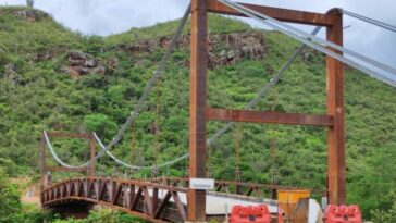 A pocos días de la entrega del Puente sobre el río Las Delicias en Baraya
