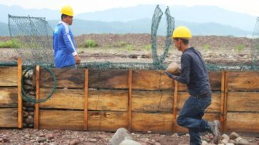 Alcaldía reporta avances en rehabilitación del dique Guatiquía