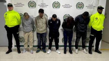 Capturaron a cinco de ‘Los Petardos’, banda que asaltaba a transeúntes y comerciantes en Bogotá