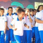 Cientos de niños de Guachaca disfrutaron de una mañana llena de deportes