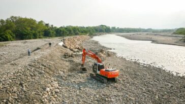 Continúan obras en el río Cravo Sur, sector Morrocolandia
