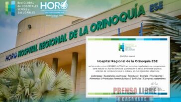 El HORO ahora hace parte de la Red Global de Hospitales Verdes y Saludables