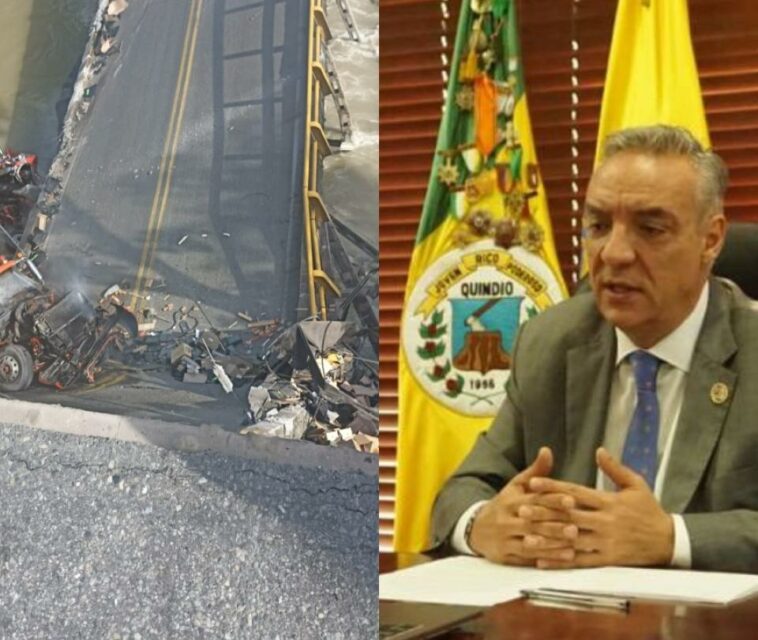 Gobernador del Valle descarta que caída del Puente haya sido por un atentado