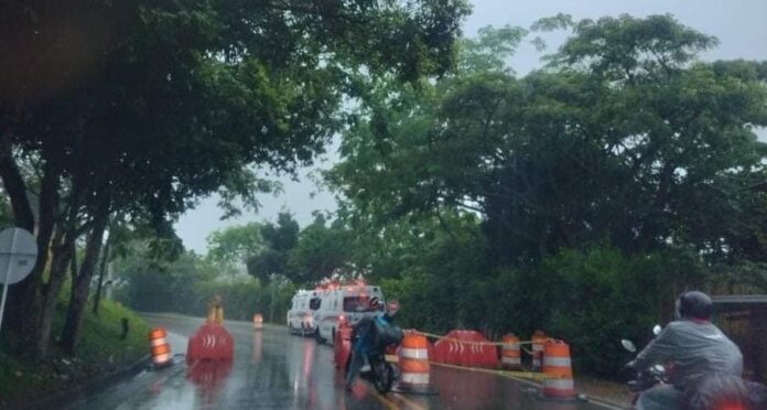 Lluvias provocaron cierre total en la ruta 45, sector Pericongo