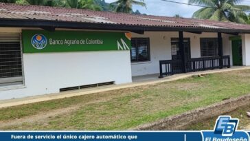 Más de 9 días cumple fuera de servicio el único cajero automático que existe en Bahía Solano, perteneciente al Banco Agrario.
