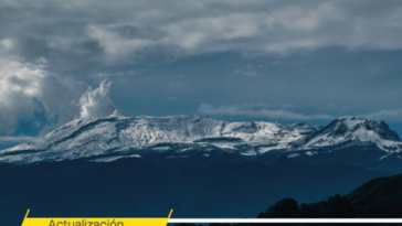 Menos sismos, pero más energía interior y expulsión de gases en el Nevado del Ruiz