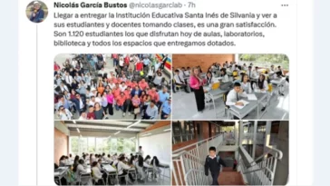 silvania cundinamarca inauguracion colegio santa ines gobernador