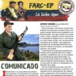 Panfleto FARC en Sumapaz