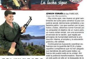 Panfleto FARC en Sumapaz