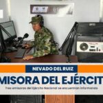 Tres emisoras del Ejército Nacional informan minuto a minuto evolución del volcán Nevado del Ruiz