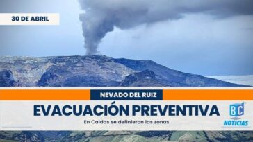 UNGRD insiste en la evacuación preventiva en los 15 km alrededor del cráter del volcán