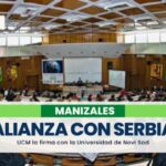 Universidad Católica de Manizales establece alianza académica con la Universidad de Serbia