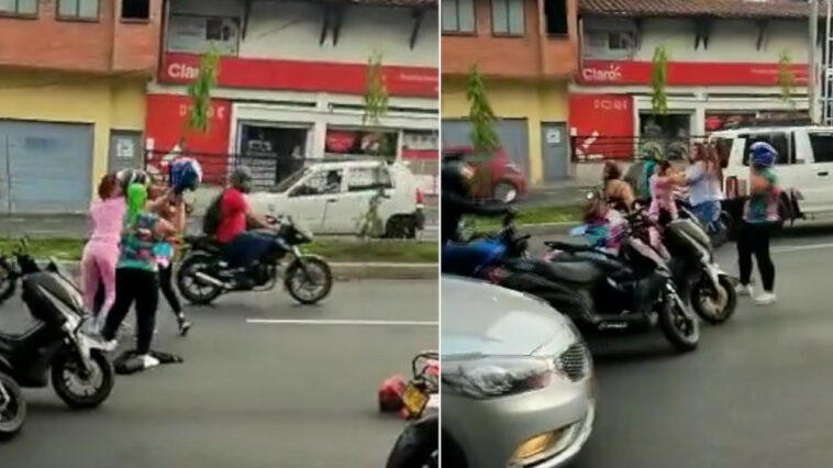 [VIDEO] 4 mujeres se agarraron de las ‘mechas’ por San Juan
