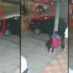 [VIDEO] ‘Paloterapia’ a ‘parejita’ de ladrones que intentaron robarse una moto