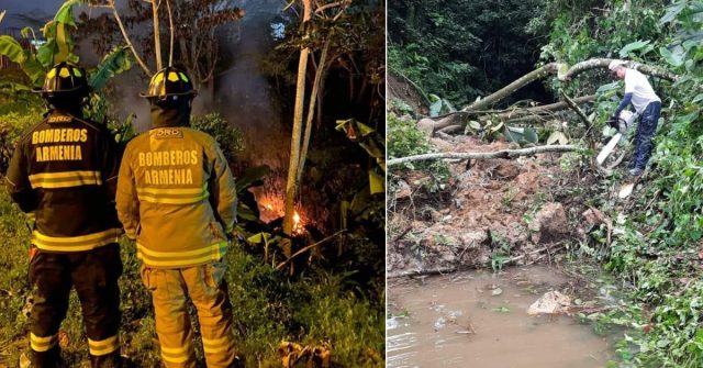Incendios forestales y deslizamientos: varios municipios del Quindío están en alerta amarilla