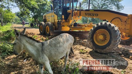 5 kilómetros serán intervenidos con maquinaria de Gestión del Riesgo en la vereda Matapalo de Trinidad