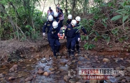 Campesino se ocasionó accidentalmente graves lesiones con una guadaña