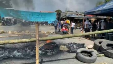 Continúa bloqueada la vía Panamericana en Rosas, Cauca