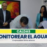 Corpocaldas firma convenio de cooperación internacional para monitorear el agua