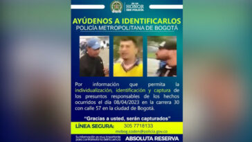 En Bogota se buscan a tres hombres que atacaron los buses del equipo visitante en el partido Millonarios Medellin1