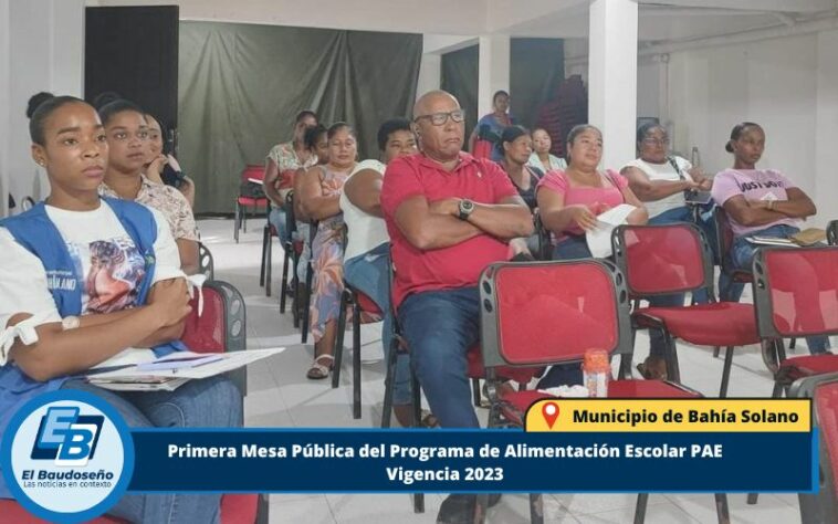 En el Municipio de Bahía Solano, se realizó la Primera Mesa Pública del Programa de Alimentación Escolar PAE, Vigencia 2023