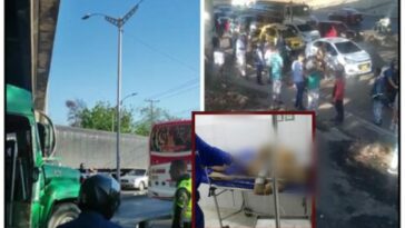 Extraño caso del hombre sin ropa, arrojando piedra y que se lanzó de un puente en la Circunvalar en Barranquilla