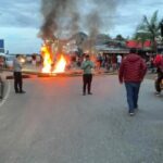 Familias damnificadas bloquearon la vía Panamericana en Rosas, Cauca