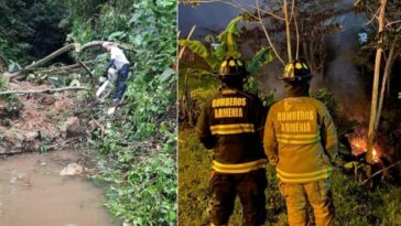 Incendios forestales y deslizamientos: varios municipios del Quindío están en alerta amarilla