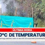 Incremento de la temperatura de hasta 600°C en Cerro Bravo obligó a la suspensión preventiva del gas