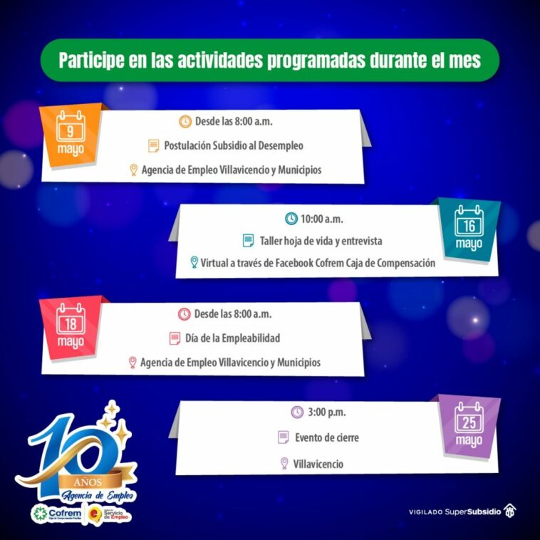 La agencia de empleo Cofrem inicia la celebración de su decimo aniversario con una postulación de subsidio de desempleo